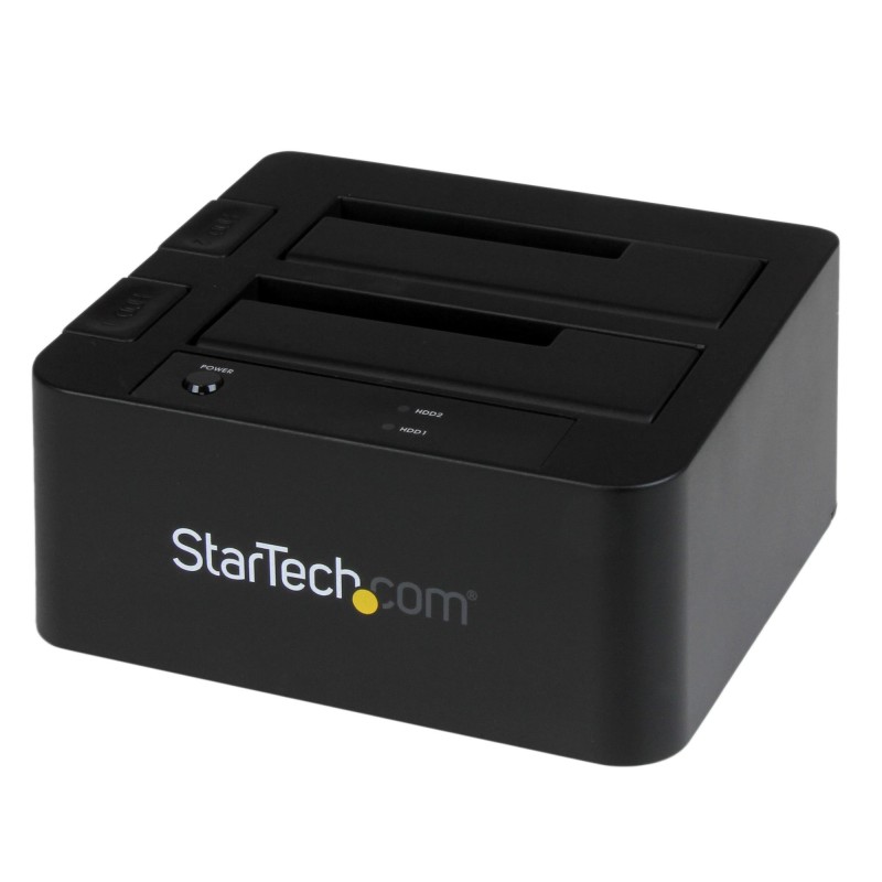 2-fach USB 3.0 / eSATA Festplatten Dockingstation mit UASP fur 2,5/3,5 SSD / ...